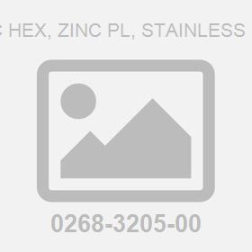 .312-18Unc Hex, Zinc Pl, Stainless Steel Nut